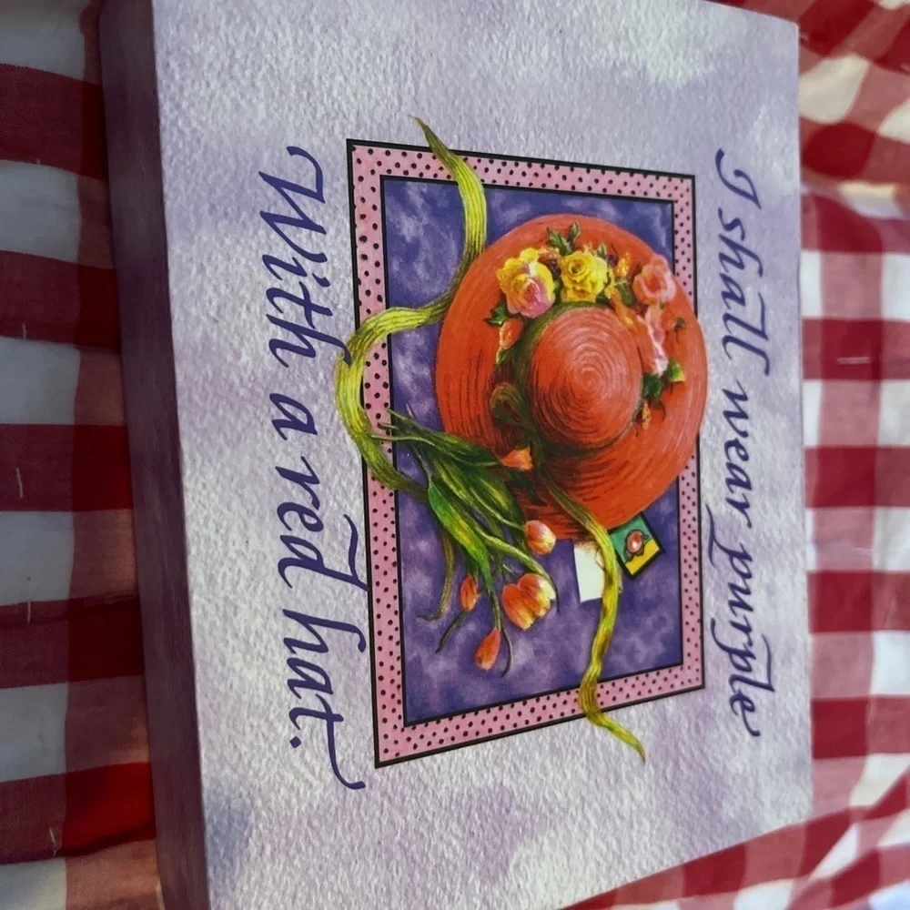 I Shall Wear Purple With A Red Hat 11 Notecard Stationary Set